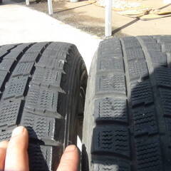 日産 純正 アルミホイール ダンロップ スタッドレスタイヤ 205/60R16 2015年製 4本セット 動作未チェック 中古品 現状品の画像