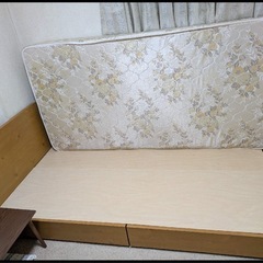 無料　シングルベッド　マットレス付きの画像