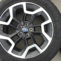 スバル 純正 アルミホイール 225/55R17 2022年製 4本セット ガリ傷多め 動作未チェック 中古品 現状品の画像