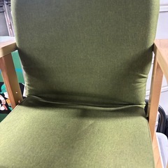 ニトリ　座椅子　グリーンの画像