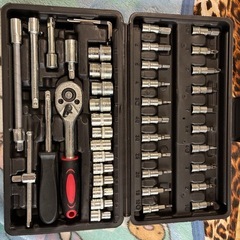 新品未使用　ソケットレンチセット　工具　46点セットの画像