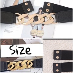 コーデのアクセントに！オシャレ　ゴールド　ベルト　高級感の画像
