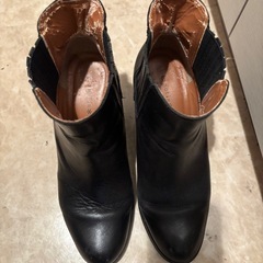 レザーショートサイドゴアブーツの画像