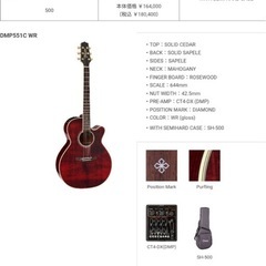 Takamine エレアコDMP551C WRの画像