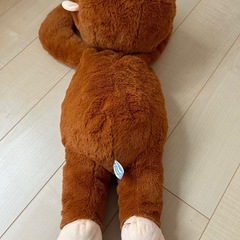 おさるのジョージ　ぬいぐるみ　　寝そべりぬいぐるみの画像