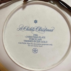 AVON クリスマスプレート飾り皿1986年Christmas アメリカの画像