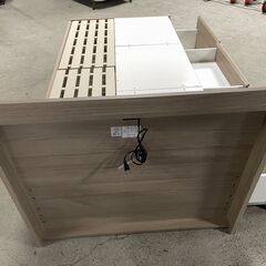 【美品】ニトリ 収納付きベッドフレーム シングル ベージュ系 解体済み 人気 早い者勝ち 引取歓迎 配送OKの画像