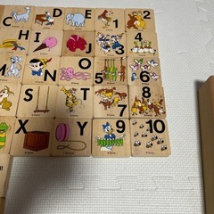 ディズニーワールドイングリッシュ　木製ブロック の画像