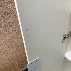 白いロッカー スリムな戸棚の画像