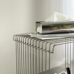 ワイヤーキューブシェルフ、サイドテーブルの画像