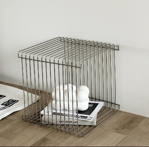 ワイヤーキューブシェルフ、サイドテーブル