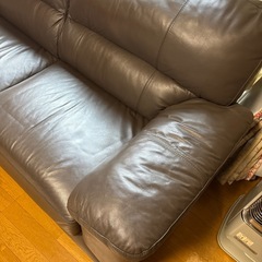ニトリ　合皮レザー　ソファ　の画像