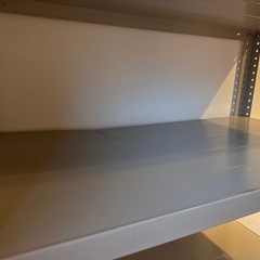 スチールラック (約)幅87.5cm×奥行45cm×高さ180cm 「グレー」の画像