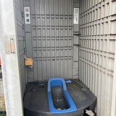 仮設トイレ中古簡易水洗式の画像