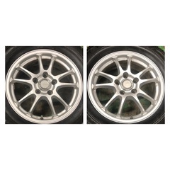 ブリヂストンVRX 215 65 16＆ブリヂストンエコフォルム アルミホイール4本セット　の画像