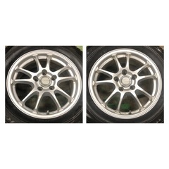 ブリヂストンVRX 215 65 16＆ブリヂストンエコフォルム アルミホイール4本セット　の画像