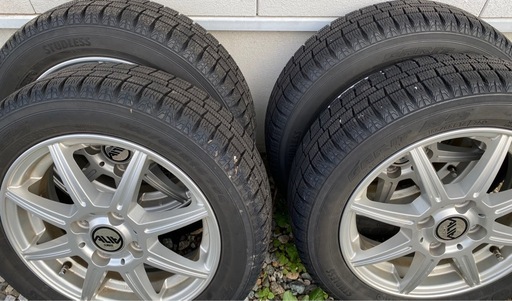 【スタッドレスタイヤ&ホイールのセット】155/65R14 75Q N -BOX