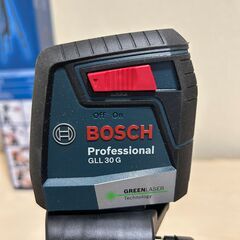 BOSCH　ボッシュ　クロスラインレーザー＆測量用アルミ三脚の画像