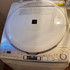 SHARP洗濯乾燥機付き 去年購入　美品の画像