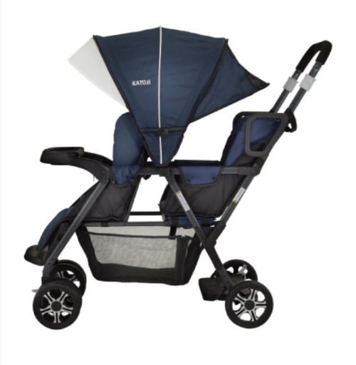 2人乗りベビーカー 2人乗せベビーカー カトージ  2人でゴー