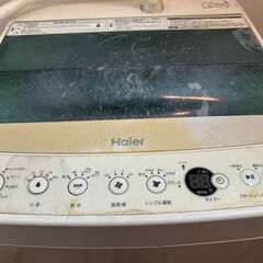 【無料】動作良好／Haier 全自動洗濯機 4.5kg JW-C45A ステンレス槽の画像