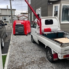 検8/12軽トラ クレーン付オートマ　 キャリイトラック   の画像