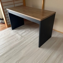 机 作業机　傷あり　デスク パソコン ゲーミングデスク 机 pcデスク 勉強机 フック付き 桌子 ワークデスク desk 作業机 テレワーク シンプルの画像