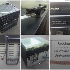 ■ブラザー・COMPACT DISC STEREO SYSTEM OT-606■＆■COLUMBIA■８トラ・カセット・カラオケ・GP-K110■ジャンク品■の画像