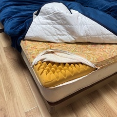 寝具オールセット　ダブルベッド　掛け布団　枕　カバー　防水敷きパッドの画像