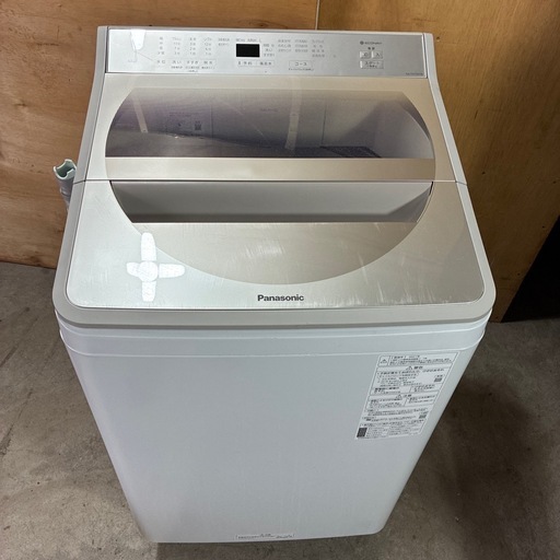 洗濯機　全自動洗濯機　10.0kg  Panasonic 2021年製　NA-FA100H8 ホワイト　動作確認済み　中古