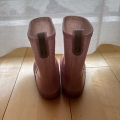 グローバルワーク　キラキララメの長靴　サイズ17cmの画像