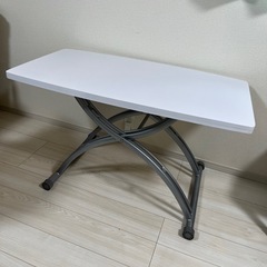 昇降式　デスク　テーブル　１１０㎝×６０㎝の画像