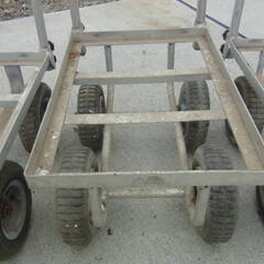 アルミハウスカー まとめて4台 タイヤは全て駄目だと思う 動作未チェック 中古品 現状品 ジャンク品の画像