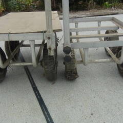 アルミハウスカー まとめて4台 タイヤは全て駄目だと思う 動作未チェック 中古品 現状品 ジャンク品の画像