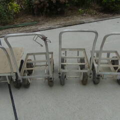 アルミハウスカー まとめて4台 タイヤは全て駄目だと思う 動作未チェック 中古品 現状品 ジャンク品の画像