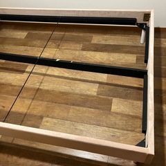 【Franc franc】ダブルベッドフレーム ピンクの画像