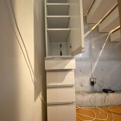 キャビネット 白　9段　引き取り限定の画像