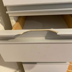 キャビネット 白　9段　引き取り限定の画像