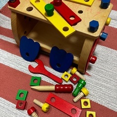 木のおもちゃ　ねじ　玩具　幼児の画像