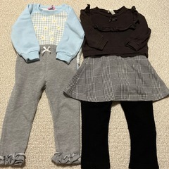 ベビー服　80 90 冬服　女の子の画像