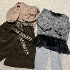 ベビー服　80 90 冬服　女の子の画像