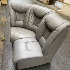 イタリア製 本革レザー ソファの画像