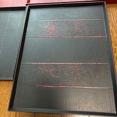 お盆と食器4点セットの画像