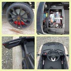 [八6449] ※難あり　乗用ラジコン  ランボルギーニ ウルス  寸法  長さ約105㎝  タイヤ幅約55㎝の画像