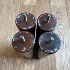 無印良品　ベッドの脚　ブラウンの画像