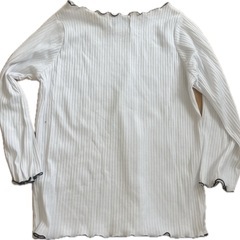 CIAOPANIC TYPY リブメロウトップス　ホワイト長袖Tシャツの画像