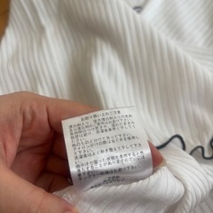 CIAOPANIC TYPY リブメロウトップス　ホワイト長袖Tシャツの画像