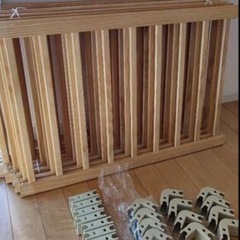 木製ベビーサークルの画像