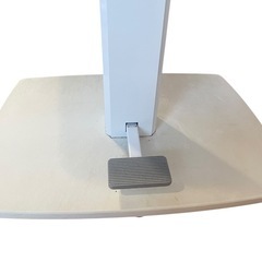 昇降テーブル ペダル式 幅120×奥行80×高さ57～75cm ホワイト系 昇降式 ダイニングテーブル 食卓テーブル 家具の画像
