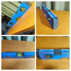 【引取限定】シンワ ブルーレベル 水平器 水準器 300mm マグネット付き 測定器　DIYにおすすめの画像